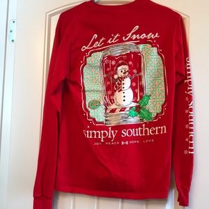 Simply southern long sleeve Christmas tee.